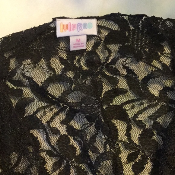 🖤Solid black NWT Shirley delicate lace sz Medium - Picture 2 of 5